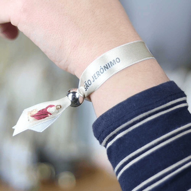 Saint Jerome fabric bracelet 2