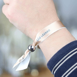 Saint Lazarus fabric bracelet