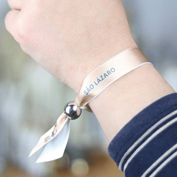 Saint Lazarus fabric bracelet 2