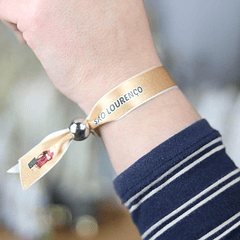 Saint Lawrence fabric bracelet