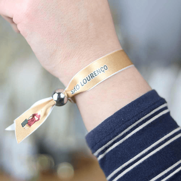 Saint Lawrence fabric bracelet 1