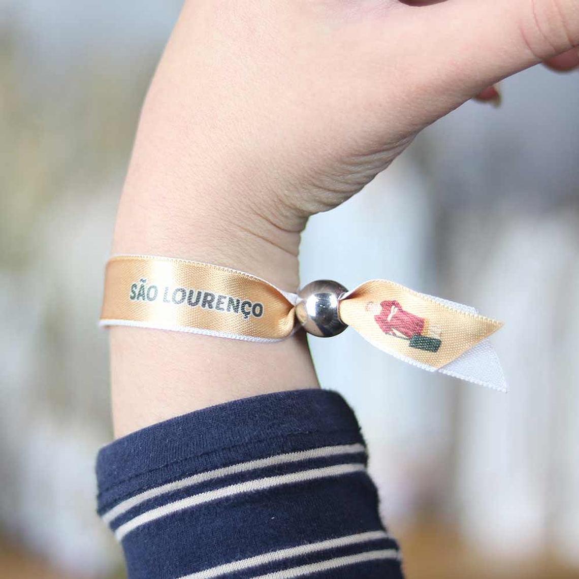 Saint Lawrence fabric bracelet 4