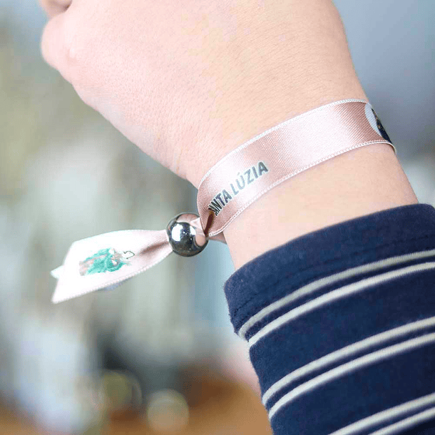 Saint Lucy fabric bracelet 1
