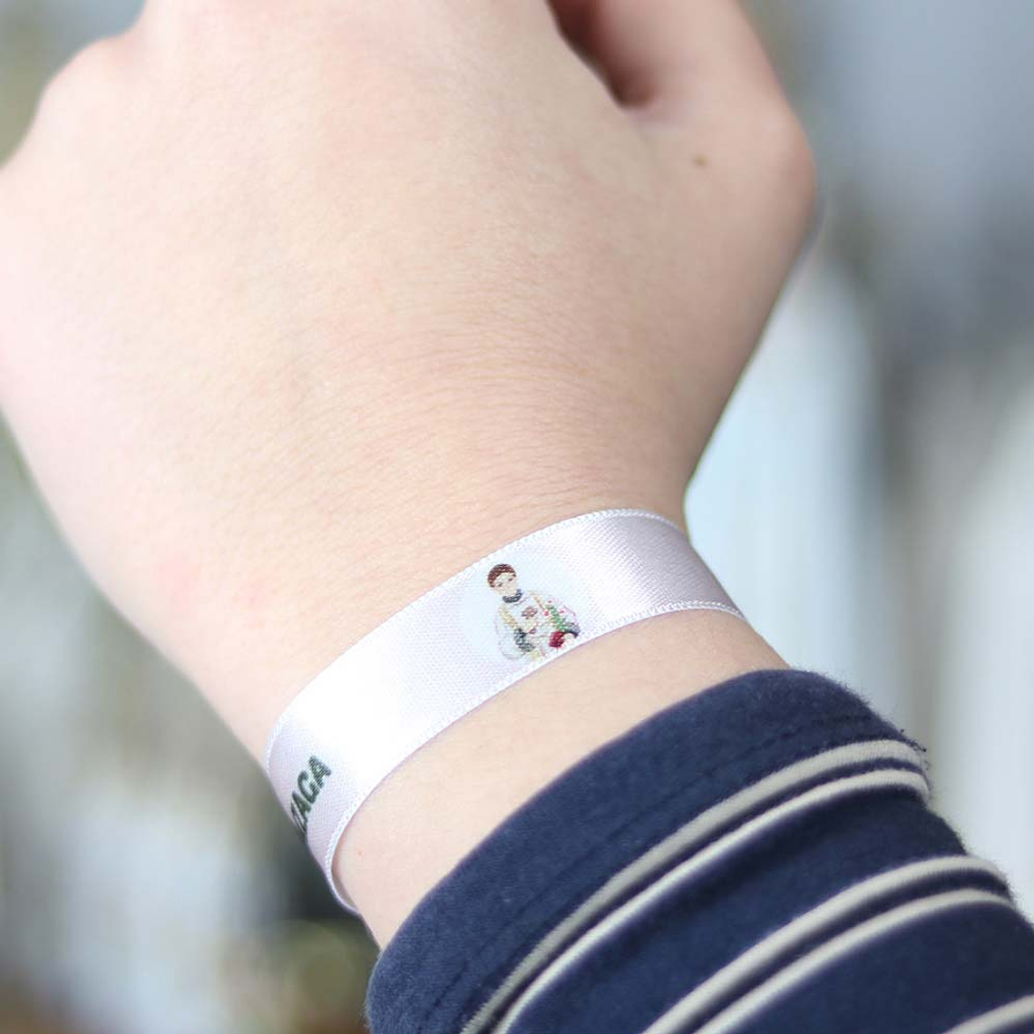 Pulsera de tela San Luis Gonzaga 3