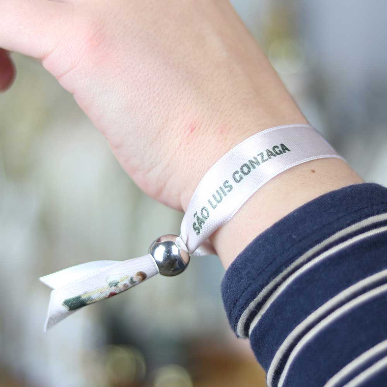 Pulsera de tela San Luis Gonzaga 2