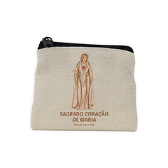 Portefeuille pour rosaire Sacré-Cœur de Marie