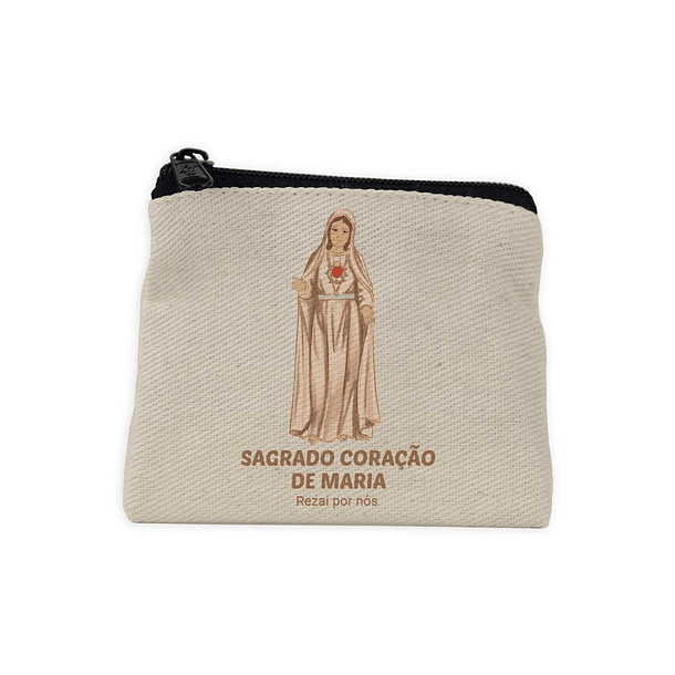 Portefeuille pour rosaire Sacré-Cœur de Marie 1