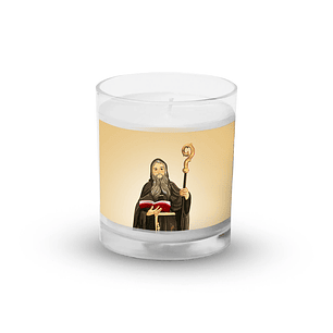 Saint Benedict candle