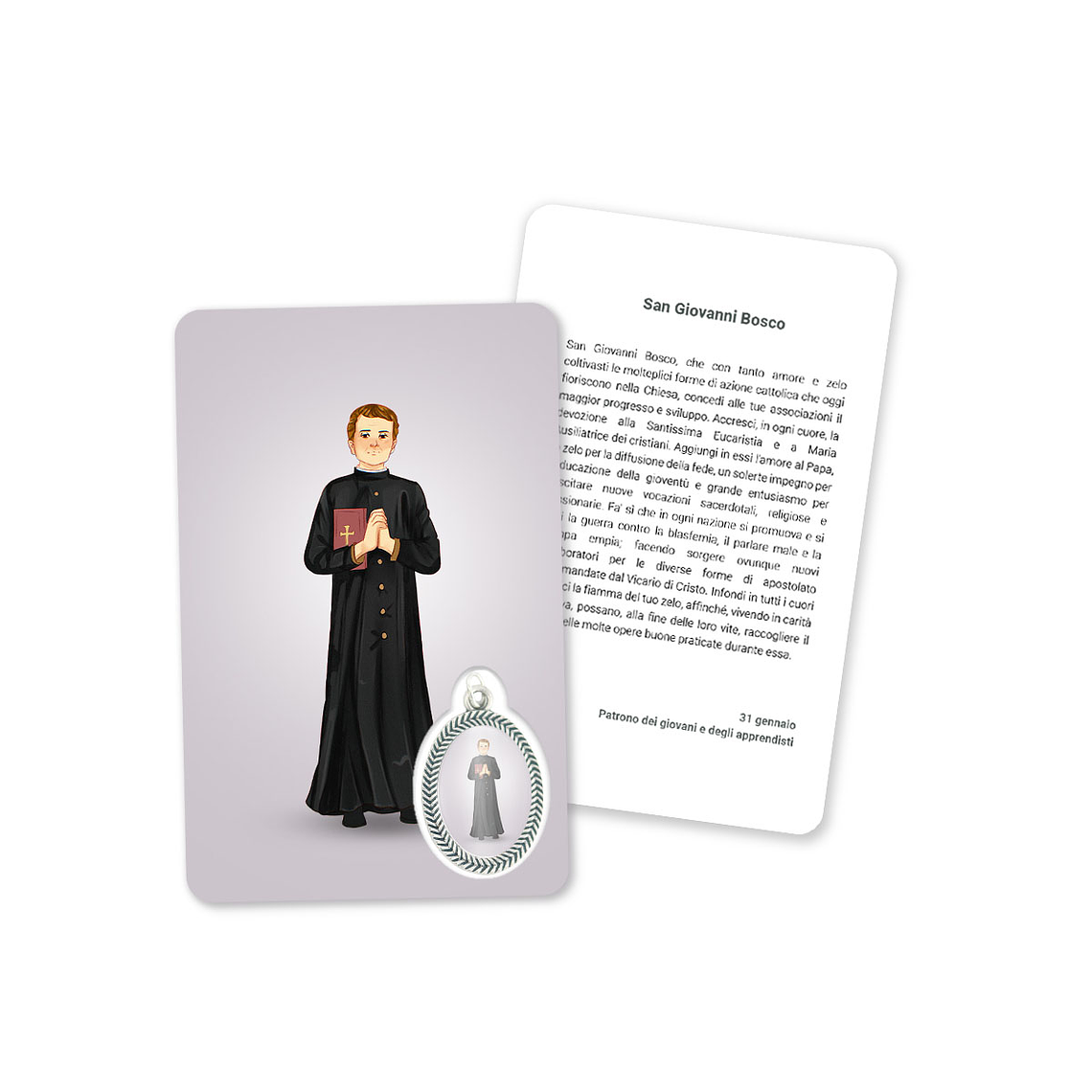 Prayer's card to Saint John Bosco 3