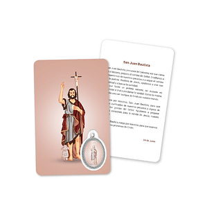 Prayer's card to Saint John the Baptist