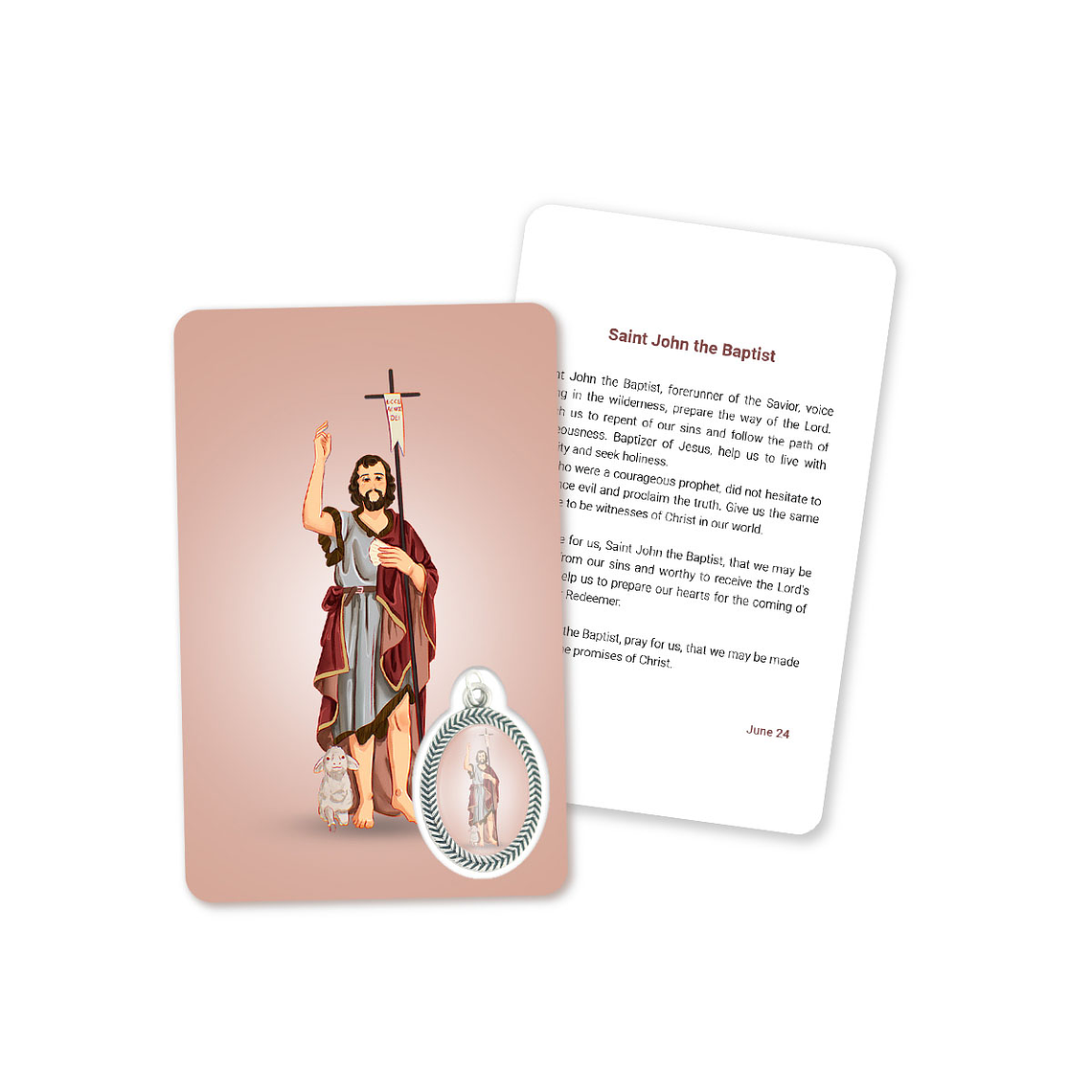 Carta con preghiera di San Giovanni Battista 4