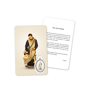 Prayer's card to Saint John of God