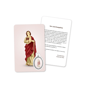 Prayer's card to Saint John the Evangelist