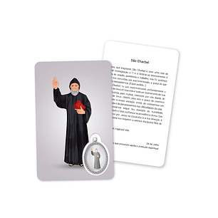 Prayer's card to Saint Charbel