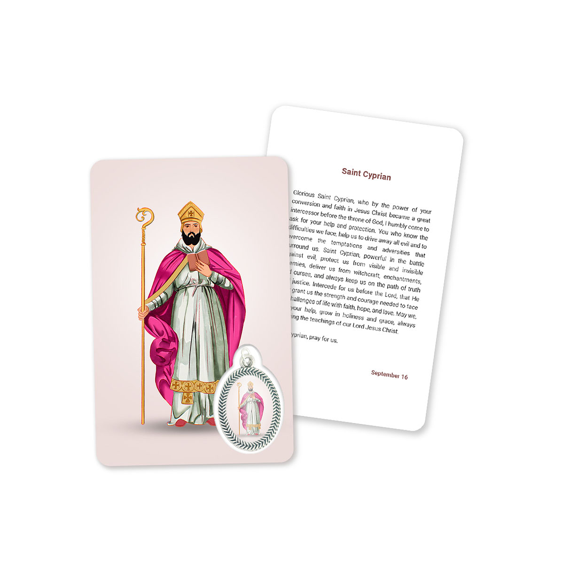 Carte avec la prière de Saint Cyprien 4
