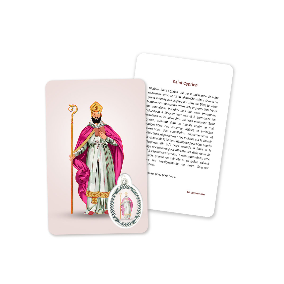 Carte avec la prière de Saint Cyprien 5