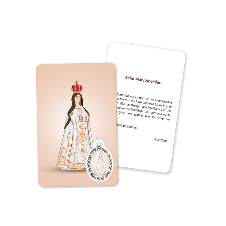 Carta con preghiera di Santa Maria Adelaide 4