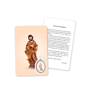 Prayer's card to Saint Joseph