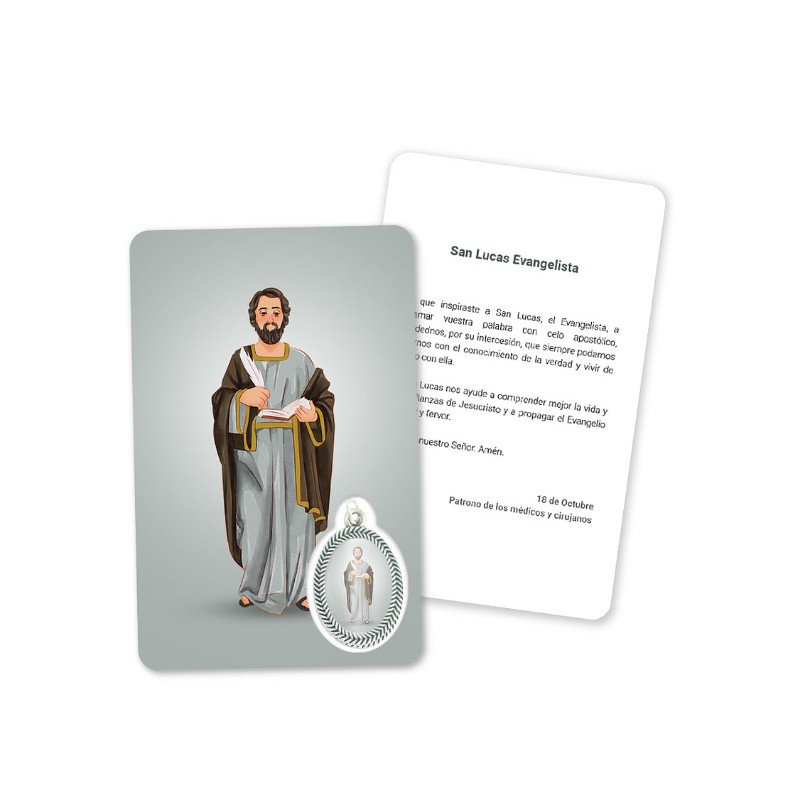 Cartão com oração de São Lucas Evangelista 2