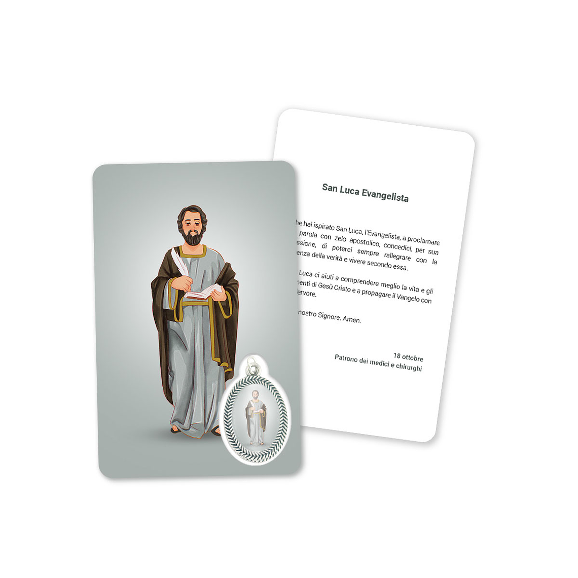 Cartão com oração de São Lucas Evangelista 3
