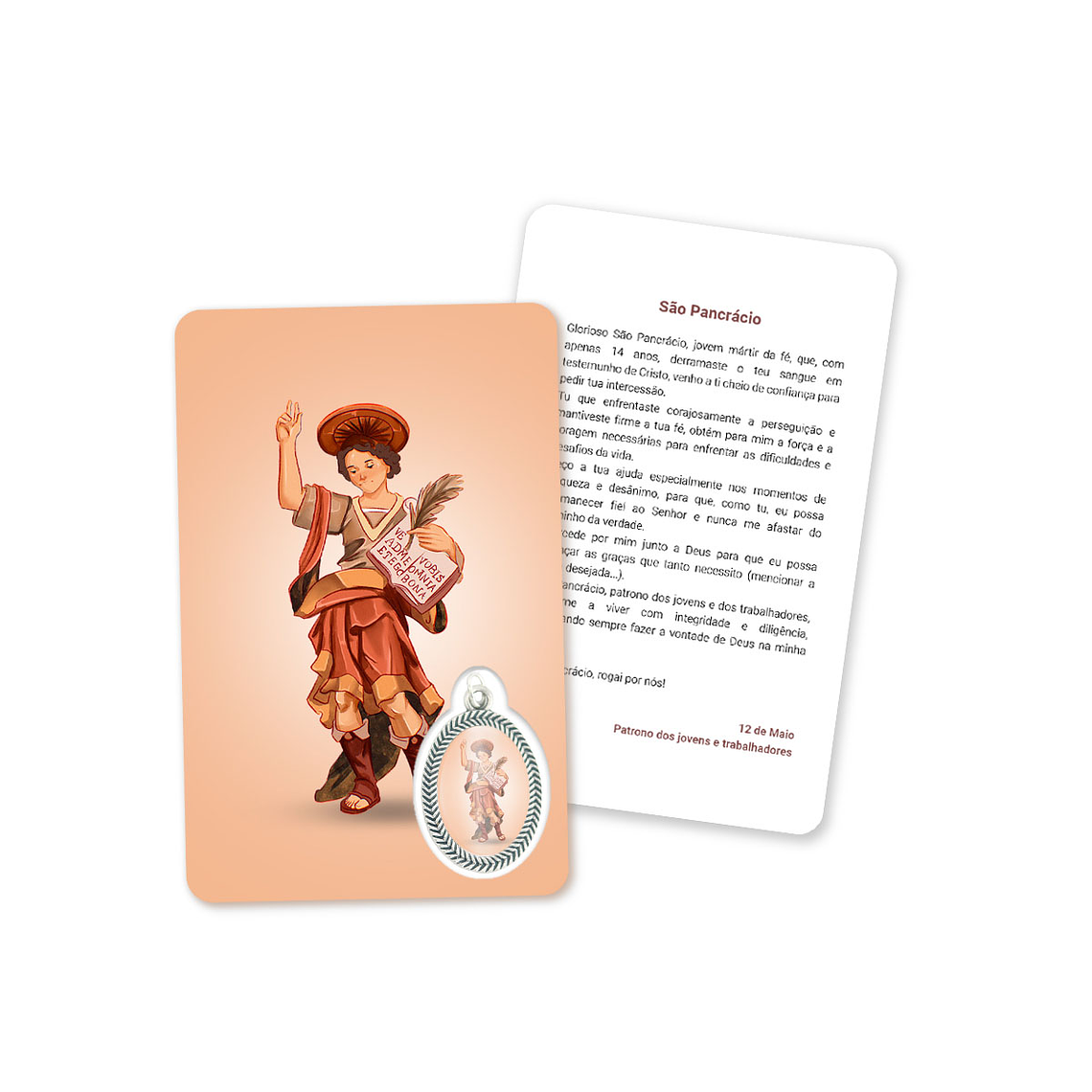 Prayer's card to Saint Pancras 1