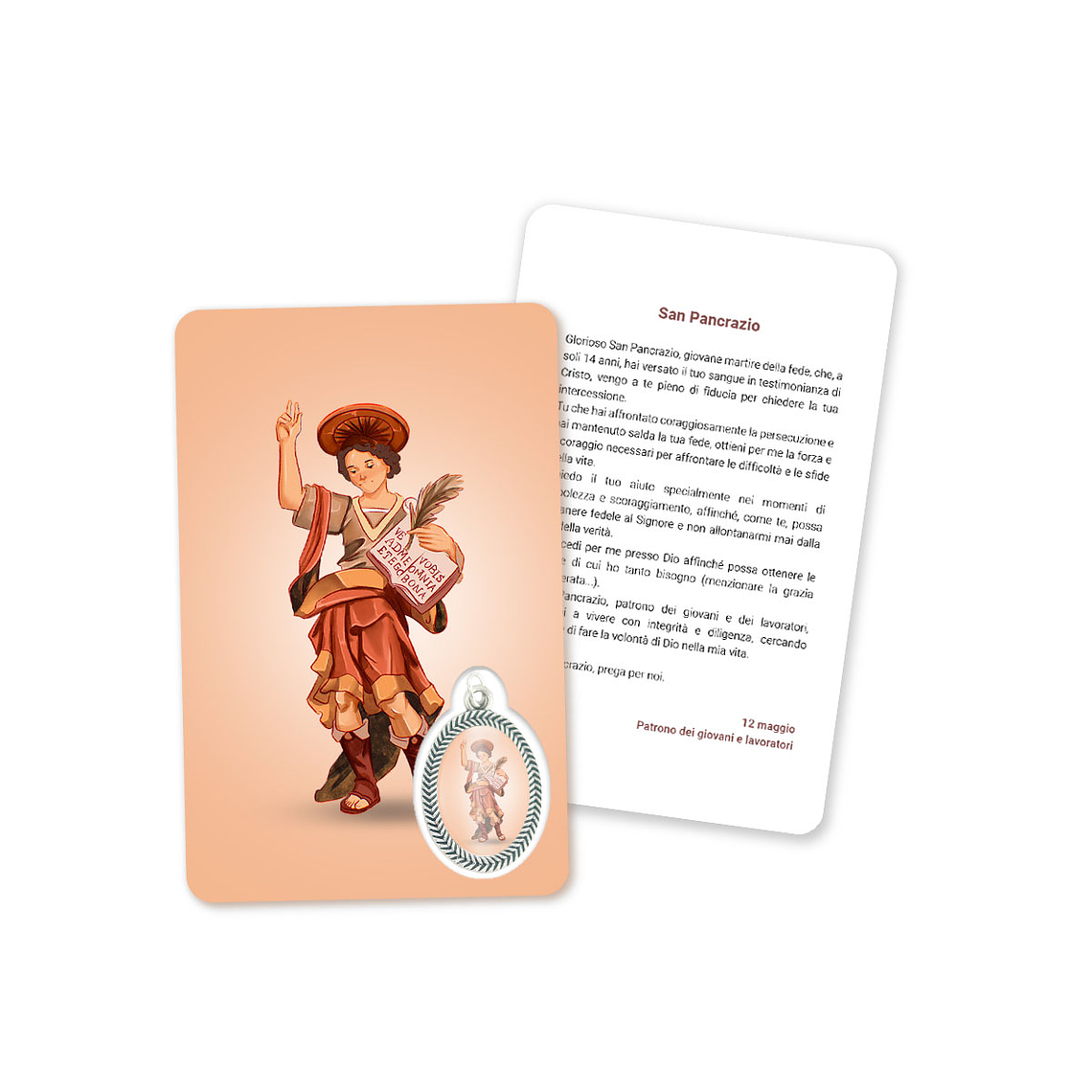 Prayer's card to Saint Pancras 3