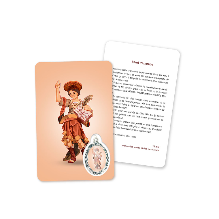 Prayer's card to Saint Pancras 5