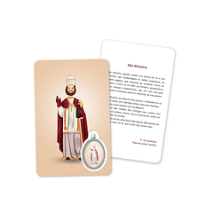 Prayer's card to Saint Sylvester