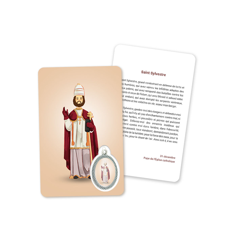 Cartão com oração de São Silvestre 5