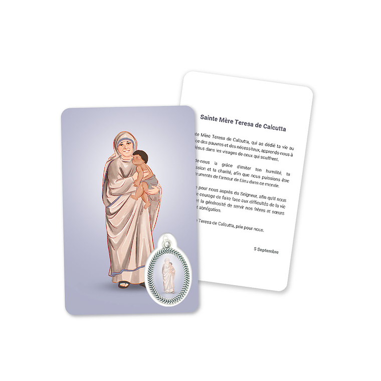 Tarjeta con oración de la Madre Teresa de Calcuta 5