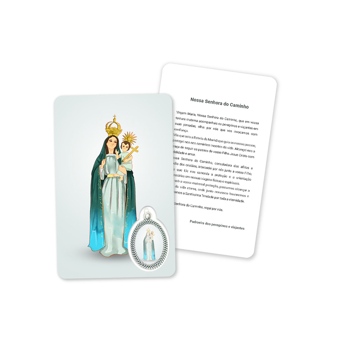Cartão com oração de Nossa Senhora do Caminho 1