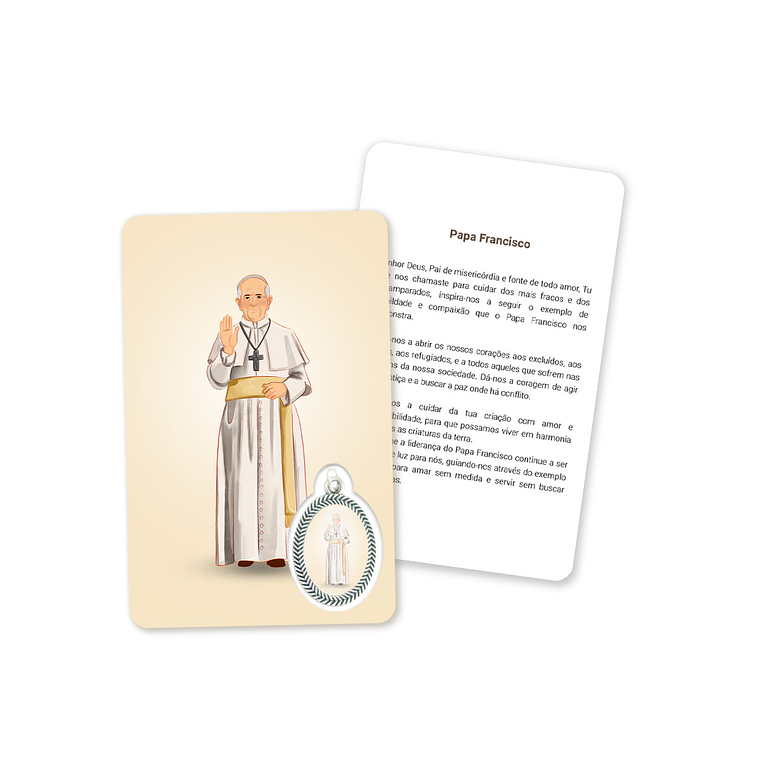Prayer's card to Pope Francis 1