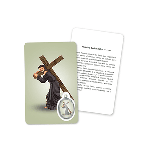 Prayer's card to Our Lord of the Steps