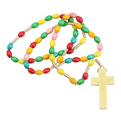Wood coloured rosary