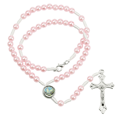Pink pearls rosary