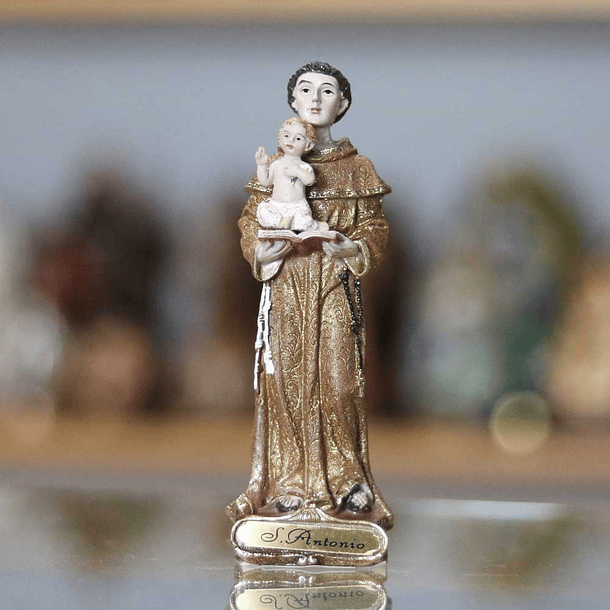 Statue of Saint Anthony with Jesus removable 3