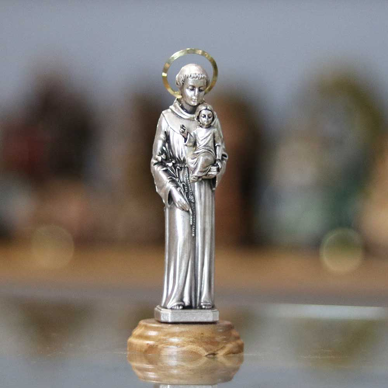 Metal statue of Saint Anthony 2