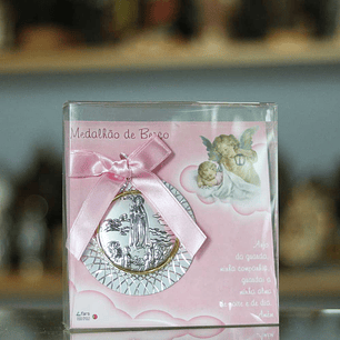 Sterling silver medal of Apparition of Fatima