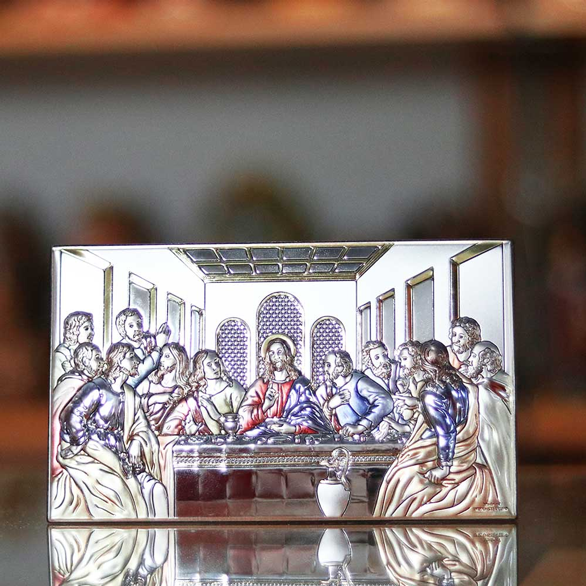 Sterling plaque of Last Supper 2