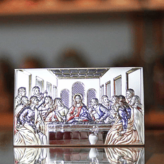 Sterling plaque of Last Supper