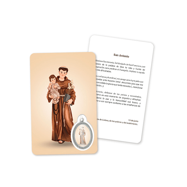 Prayer's card to Saint Anthony 2