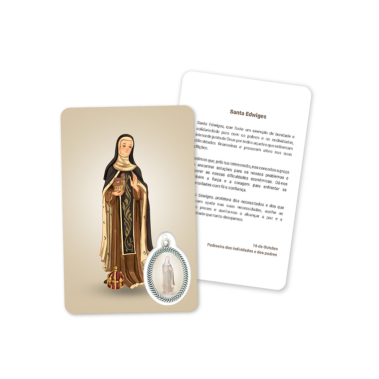 Prayer's card to Saint Hedwig 1