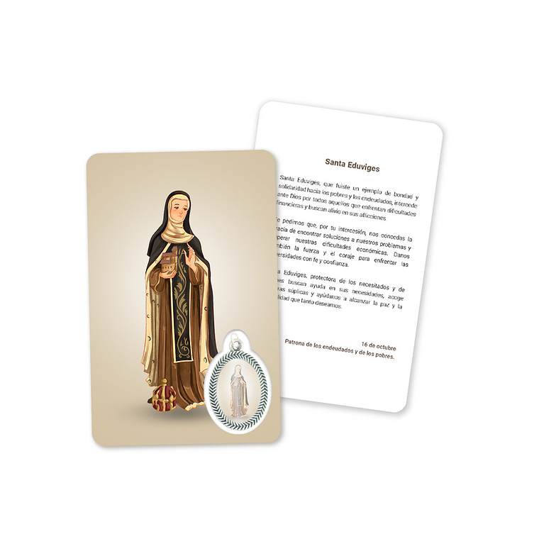 Prayer's card to Saint Hedwig 2