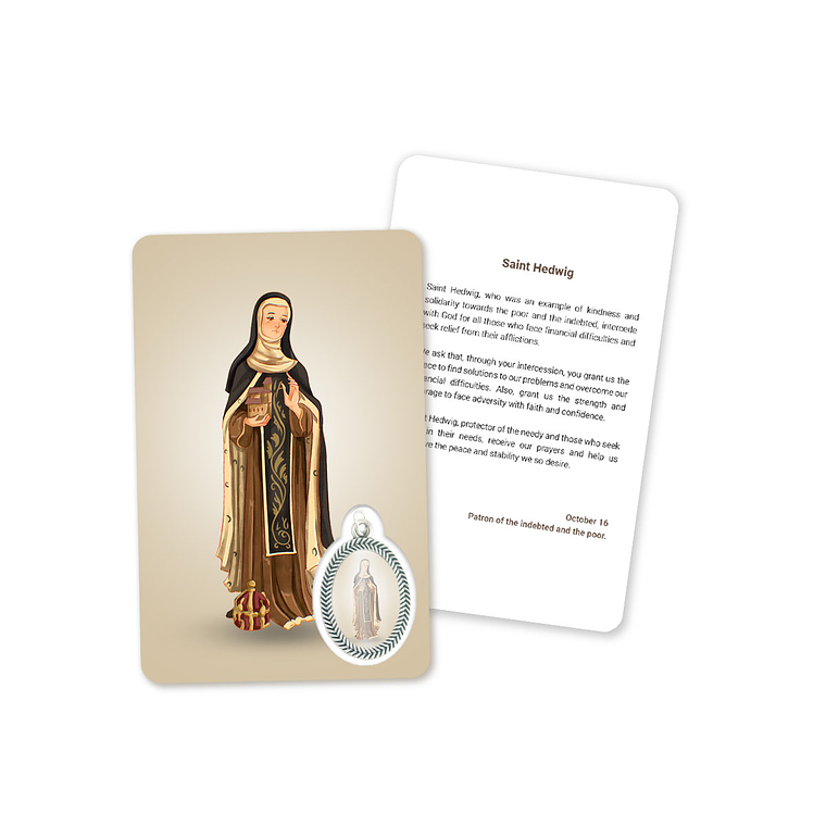 Prayer's card to Saint Hedwig 4