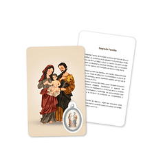 Prayer's card to the Holy Family