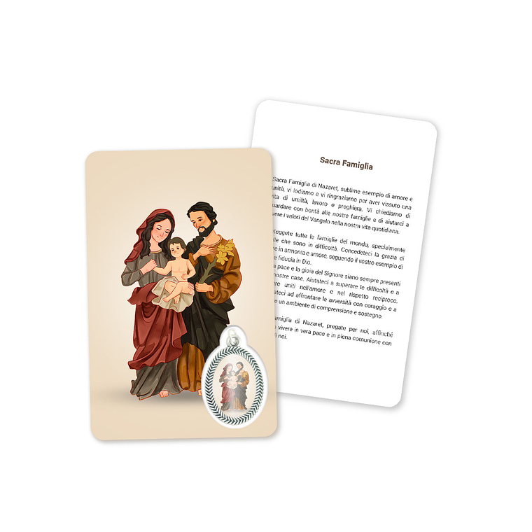 Prayer's card to the Holy Family 3