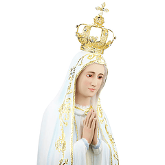 Nossa Senhora de Fátima Capelinha - Pasta de madeira 105 cm
