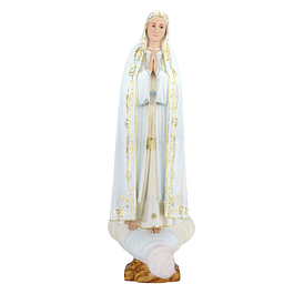 Nossa Senhora de Fátima - Pasta de madeira 60 cm