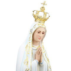 Madonna di Fatima - Pasta di legno 60 cm