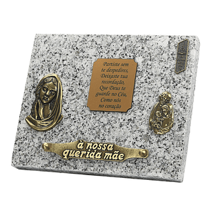 Granite funeral plaque